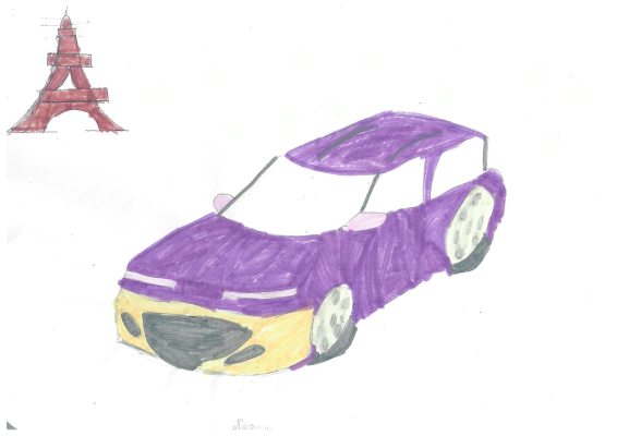 La voiture colorée - Naomy